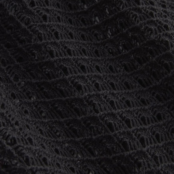 Everlane Black Lace Knit Cardigan - Picture 4 of 12